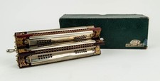 VINTAGE HOHNER SEXTET TREMOLO HARMONICA SUPER NICE N ORIGINAL BOX  picture