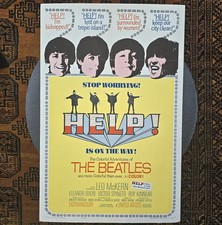 ORIGINAL 1965 BEATLES HELP MOVIE POSTER 27x41 ONE SHEET COMPLETE  picture