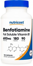 Benfotiamine (600mg) 180 Capsules, Fat Soluble Vitamin B1 picture