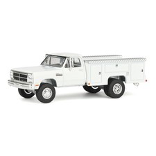 1/64 1993 Dodge Ram 350 Pickup Truck with Service Bed, White, Rick's Auto Sales picture