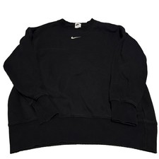 Vintage Nike Center Swoosh Black Crewneck Sweatshirt Size S Y2K picture