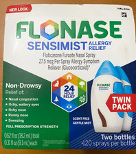 FLONASE Sensimist Allergy Relief TWIN PACK   240/spray  EXP: 01/2028 picture