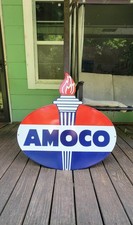 Amoco Gasoline Porcelain Sign picture
