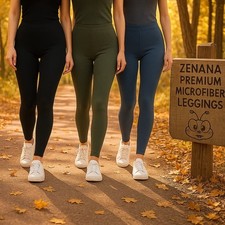 Zenana Premium Leggings🍯Full Length Microfiber Workout High Waisted Yoga Pants picture