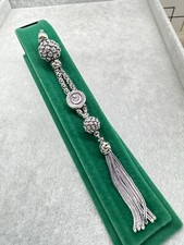 Trabzon kazaz hand-knitted 925 full silver tassel for tasbeeh. Special design picture