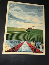 Shepard Fairey Farm Aid 2025 Farms Not Factories Poster Signed And Numbered Obey picture