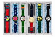 Vintage Swatch Watch Collection Lot of 6– Scuba 200 & Originals – Swiss Made w/ picture