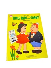 Vintage 1974 Whitman Little Lulu & Tubby Paper Doll Book Uncut Complete Dress Up picture