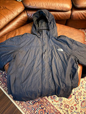 The North Face Men's XL Black Hooded Full Zip Windbreaker Jacket picture