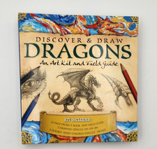 Discover & Draw Dragons Art Kit Field Guide Pencils Eraser Book picture