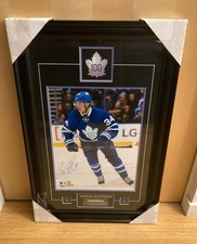 Auston Matthews Signed / Framed Rookie Photo 24x36” Frameworth COA Maple Leafs picture
