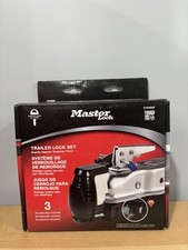 New Master Lock 3794Dat Trailer Coupler And Hitch Pin Lock Set Keyed Alike picture