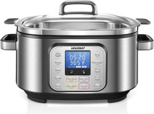 Olla de Cocción Lenta Programable 6 Qt 10 en 1 Acero Inoxidable Multifunción picture