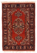 Traditional Vintage Hand-Knotted Area Rug 4'2