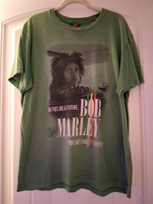 Bob Marley faded green vintage t-shirt in good condition light weight XL picture
