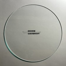 Large Clear Glass Disk cut to size between 4+ inch through 6 inches picture
