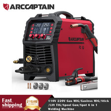 ARCCAPTAIN 250A MIG Welder Gas MIG/Gasless MIG/Stick/Lift TIG/Spool 110V 220V picture