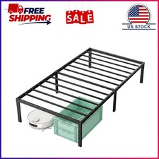 Alvantor Metal Bed Frame 16 Inch Tall, Heavy Duty Sturdy Mattress Foundation, No picture