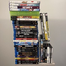Huge Blu-ray DVD & Video Game Lot - See Photos For All picture