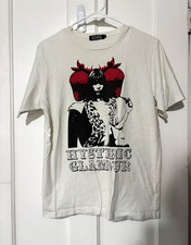 Hysteric Glamour Men's White Red Black Graphic Logo Crew Neck Tee L picture
