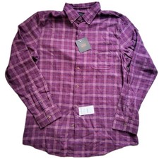14th & Union // Men's Beck Plaid Flannel Shirt / L / Purple ~ NWT picture