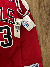 Champion Chicago Bulls Michael Jordan #23 NBA Basketball Jersey Size 14-16 Red picture