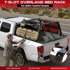 1500lbs Overland Truck Bed Ladder Rack Cargo Carrier For 2024-2026 Toyota Tacoma picture