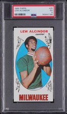 1969-70 Topps Lew Alcindor - Kareem Abdul-Jabbar #25 (RC) PSA 5 EX picture