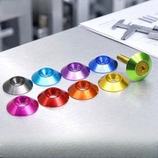 6063 Aluminum Anodized Color Fisheye Washer Bumpy Countersunk Gasket picture