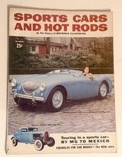 1953, Sports Cars and Hot Rods Magazine Debut Issue Austin Healey, MG cover-RARE picture