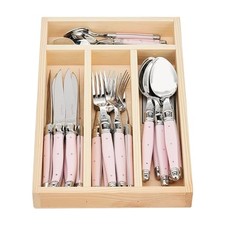 Jean Dubost JD07-13152.PINK 24 Piece Flatware Set 24 Piece Flatware Set, Pink picture