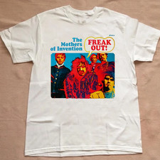 Vtg Frank Zappa And The Mothers Of Invention Freak Out Cotton White Shirt picture