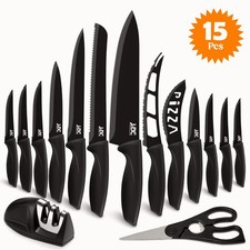 15 Piece Knife Set Serrated Stainless Steel For Kitchen Professional Chef Knives picture