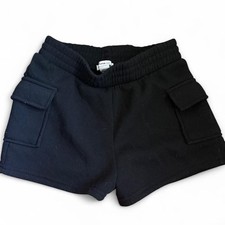 Olivia Kay Black Cargo Sweatshorts picture