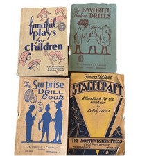 4 Antique 1900’s-1930’s Children’s Ballet & Play Books/ Scripts TS Denison & Co picture