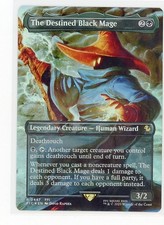 The Destined Black Mage (Borderless) Commander: Final Fantasy Foil picture