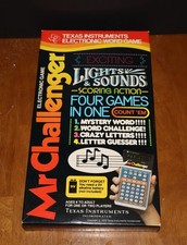 1979 TEXAS INSTRUMENTS Electronic Word Game HANDHELD NOS Mr. Challenger SEALED picture