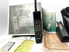 RARE VTG Motorola Ultra Digital Brick Cell Phone Model Complete Box Set picture
