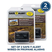 2 Pack 12V Carbon Monoxide & LP Gas Propane Detector Alarm RV Trailer 20-441-P picture