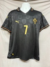 Portugal Ronaldo Pantera Negra Short Sleeve Jersey  picture