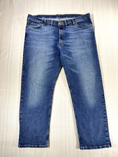 Wrangler Mens Jeans Relexed Fit Premium Quality Blue Denim 44x30 Comfort #2591 picture