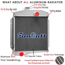 3 -Row Aluminum Radiator For 1961~71 International Harvester Scout 2.5L 3.2L picture