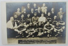 1913-14 Homestead PA Steelworkers Assoc. Football  Undefeated Postcard 136380 picture