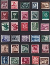 Lot-R Stamp Germany WWII 3rd Reich Hitler Airplanes Horse Innsbruck Snake MNH picture