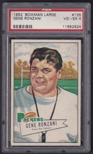 1952 Bowman Large Football #135 Gene Ronzani PSA 4 picture