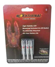 Rage Nockturnal S High Visibility LED Lighted Arrow Nocks 3pk Red NT-202 picture