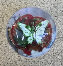 Butterfly Paperweight Signed Wilkerson 2002 [Fred Wilkerson] picture