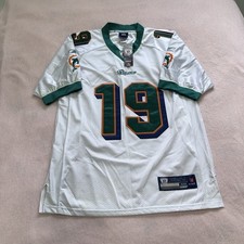 Reebok Miami Dolphins Brandon Marshall #19 On Field Jersey White NFL Size 48 NWT picture