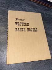 Vintage Sunset Western Ranch Houses w/Cliff May Hardcover 2nd Printing 1947 picture