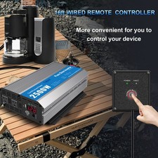 2500W/5000W Pure Sine Wave Inverter 12V DC to 120V AC Converter for RV Off-Grid picture